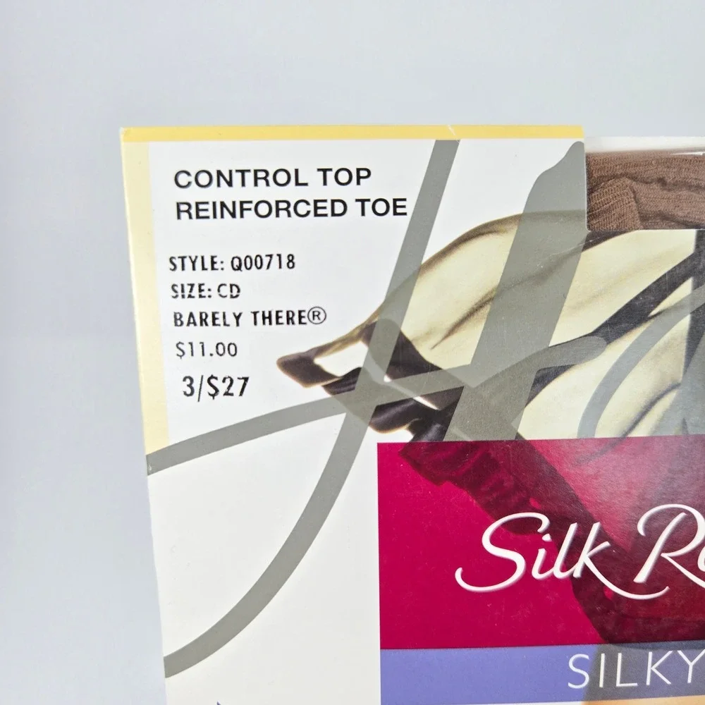 Hanes Silk Reflections Silky Sheer Control Top Pantyhose 718 Size CD 3 pk colors